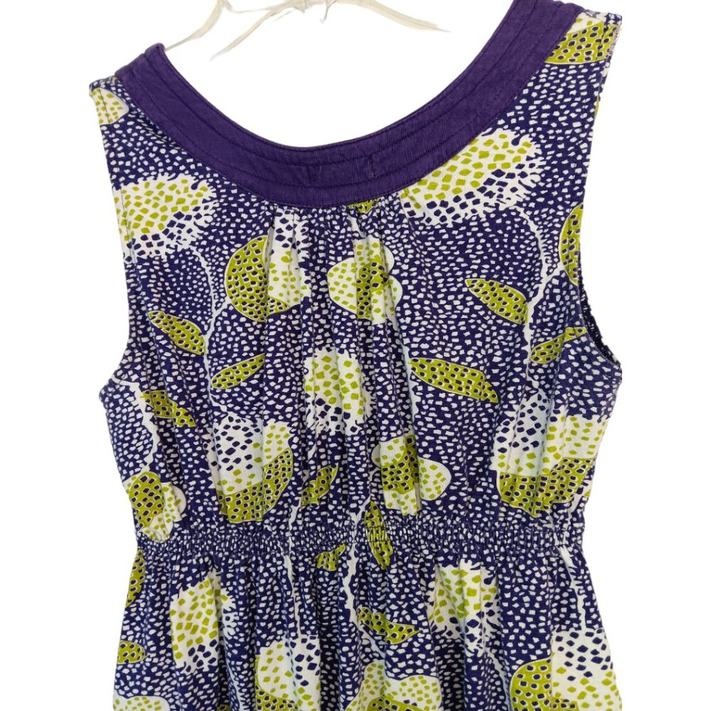 Ezekiel Women's -Baby Doll Tank Top- Purple Green White Small - Picture 15 of 16